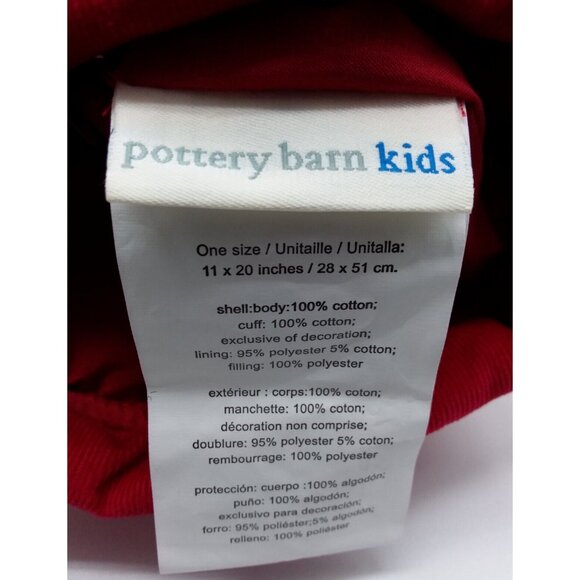 Pottery Barn Kids Hudson Woodland Bear Train Christmas Holiday Stocking Quilted - Picture 6 of 10